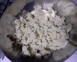 A picture of step 1 of Alu peethi (Potato filling).