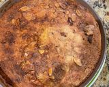 A picture of step 4 of Cassava Cake with Coconut and Pecans.