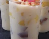 A picture of step 2 of Fruit cake custard.
