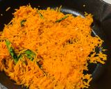A picture of step 2 of Carrot Rice.