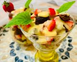 A picture of step 3 of Quick Dessert with Leftover Sponge Cake and Fruits.