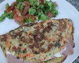 Foto del paso 4 de la receta: Omelette de verduras con jamón y muzzarella