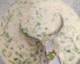 A picture of step 4 of Rice Chilla.