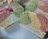 A picture of step 12 of Multicolor Braided Bread.