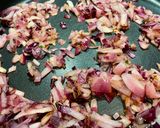 A picture of step 1 of Ghormeh Sabzi Beg Wot.