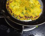 A picture of step 6 of Methi leaves pearl millet flour Dhebra.