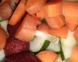A picture of step 2 of Cucumber strawberry smoothie#Abjmoms #MyHubFav.