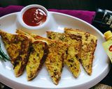 A picture of step 5 of Besan toast.