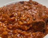 A picture of step 3 of Giouvetsi.