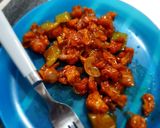 A picture of step 5 of Chilli Gobhi.
