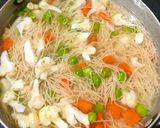 A picture of step 1 of Foxtail (veggie) vermicelli.