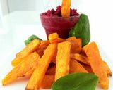 A picture of step 3 of Sweet Potato Fries in Air Fryer.