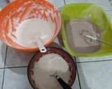 Foto langkah ke 5 dari resep Bolu Marmer Tiramisu.