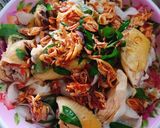 Hình bước làm 4 của món Gỏi gà củ cải trắng