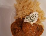 Gombás ragus húsgombóc recept fázis 13 fotója