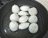 A picture of step 2 of Pan-Fried Dumplings with Chive Dipping Sauce.