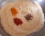 A picture of step 2 of Gatte ki Khichri.