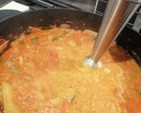 A picture of step 3 of Smoked tomato and basil soup.