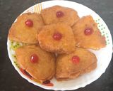 A picture of step 7 of Badam puri.