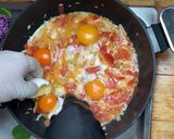 Frühstück mit Eiern und Kohl Rezeptschritt 2 Foto