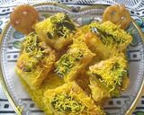 A picture of step 4 of Kids special Dhokla.