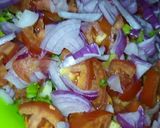 A picture of step 1 of Peanut salad.