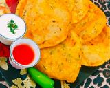 A picture of step 12 of Masaledar aloo puri.