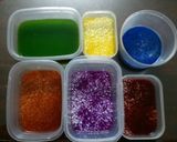 Hình bước làm 2 của món Nhuộm màu cho xôi (9 màu)