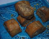 A picture of step 12 of Tahini baklava.