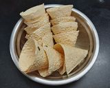 A picture of step 2 of Papad cone chat.