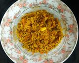 A picture of step 4 of PULAO from LEFTOVER VEGETABLE JALFREZI.