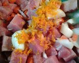 A picture of step 2 of Pork a l'Orange with broccoli.