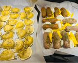 A picture of step 6 of Sheet Pan Pierogis with Italian Sausage.