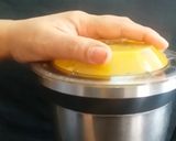 A picture of step 8 of Mango cheese cake.
