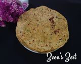 A picture of step 3 of Leek Rotis.