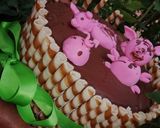Foto del paso 15 de la receta: Pastel mármol con temática de cerditos 🐷🍰🎂