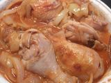 Pollo con cebolla