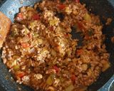 Foto del paso 6 de la receta: Berenjena rellena de carne y pisto en AirFryer