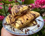 Foto del passaggio 4 della ricetta Pancakes crema nocciola e cioccolato fondente
