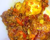 A picture of step 1 of Pepper chicken.
