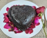 A picture of step 3 of Eggless sponge Chocolate cake.