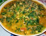 A picture of step 8 of Bean Porridge with Spinach.