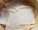 Sonkás - sajtos palacsinta torta recept fázis 4 fotója