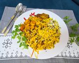 صورة لخطوة 12 من وصفة أرز أسود بري مع الروبيان