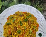 A picture of step 5 of Corn Pulao.