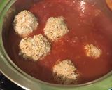 Paradicsomos húsgombóc, főtt burgonyával recept fázis 3 fotója