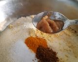 A picture of step 3 of Dhokla chat chatore.