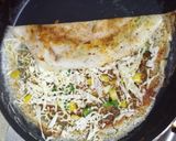 A picture of step 5 of Jini dosa.