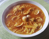 Foto del paso 4 de la receta: Fideos con almejas en amarillo