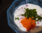 A picture of step 2 of Vegetables tadka raita.